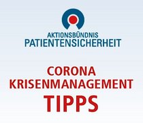 Corona-Themenlogo des Aktionsbündnisses Patientensicherheit e. V.