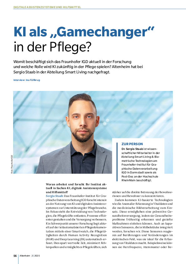 Sergio Staab - KI als Gamechanger in der Pflege