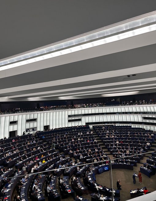 Studierende der HSRM konnten das Europaparlament in Straßburg erleben