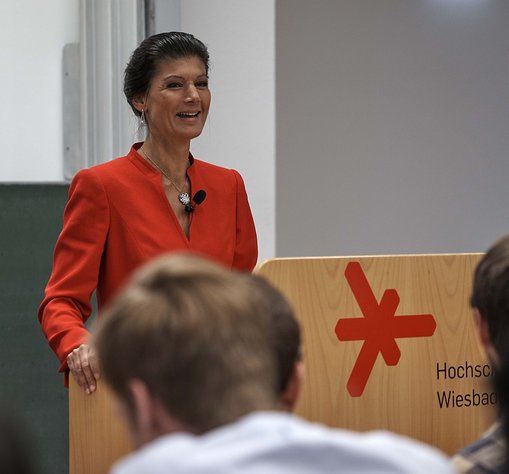 Sahra Wagenknecht - Vortrag an der Wiesbaden Business School