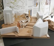 Modell des Entwurfs 'Haus der Begegnung' von Paulina Herzog