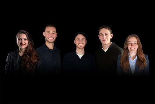 Gruppenfoto der Teammitglieder des Start-up-Unternehmens „Phont“
