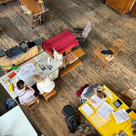 Baukulturerbe B.Sc., Foto: Cristian Abrihan Workshop im Kloster St. Hildegard